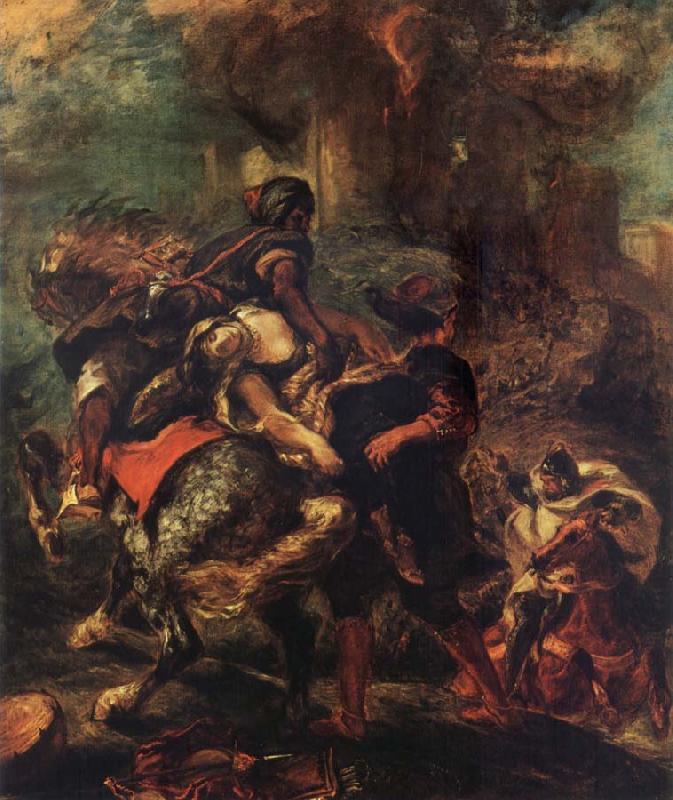Ferdinand Victor Eugene Delacroix The Rap of Rebecca oil painting picture
